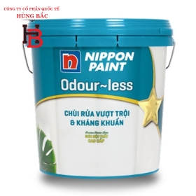 Sơn Nippon Odour-less Chùi Rửa Vượt Trội & Kháng Khuẩn 