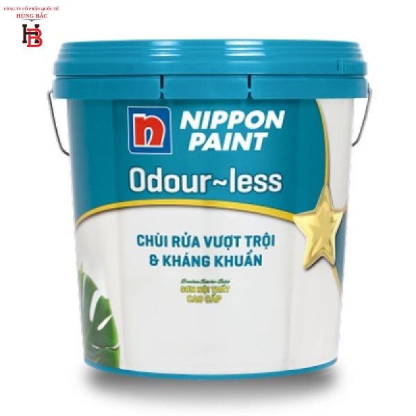Sơn Nippon Odour-less Chùi Rửa Vượt Trội & Kháng Khuẩn 