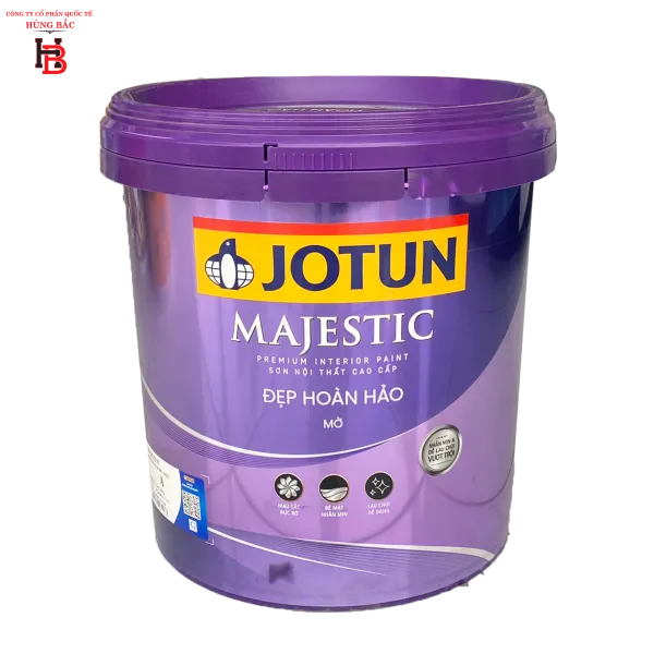 Sơn nước nội thất Jotun Majestic đẹp hoàn hảo bóng mờ thùng 15L mới 