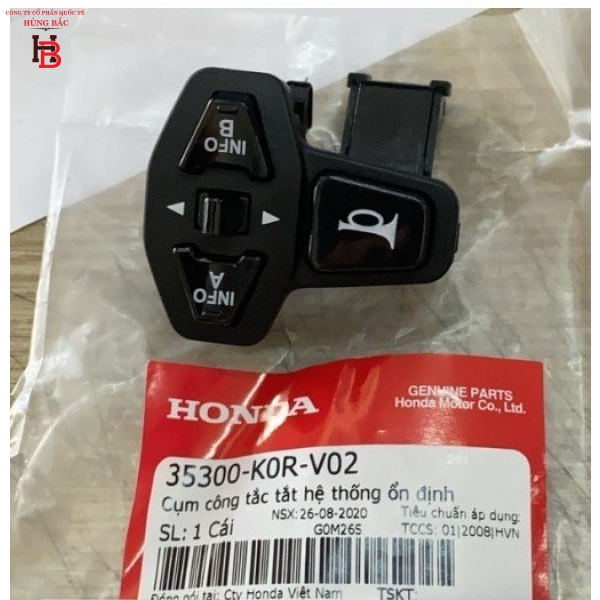 CỤM CÔNG TẮC TẮT HỆ THỐNG ỔN ĐỊNH ( CHUYỂN MẠCH ) SH 2020 35300K0RV02