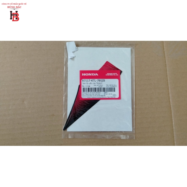 TEM ỐP YẾM TRÁI ZX ĐỎ 87117KTL780ZB
